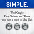 5 oz (Pack 12) Blue Harbor Fish Co. Wild Pink Salmon in Water with Sea Salt - Can