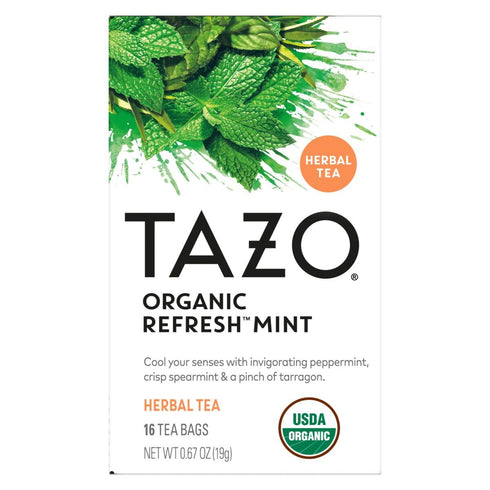 (1ea) Pack) TAZO Herbal Tea Tea Bags Mint, Chamomile, Organic Dream, Wild Sweet Orange (Unsweetened) & Passion (Variety
