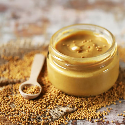 (5 GranAroma Yellow Mustard Seeds, Mild Flavor, Dips & Dressings, For Homemade Mustard Ounce)
