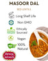 Spicy World 4 Masoor Dal Pound Bag - Split Red Lentils Dry - All Natural, Pure, Vegan - Resealable Bag by
