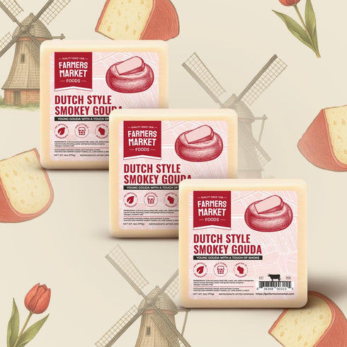 Sets, 3-Pack, Farmers Market, Gluten Free, Keto, Paleo, Low Sodium, Zero Sugar, Wisconsin Cheese Gift Dutch Style