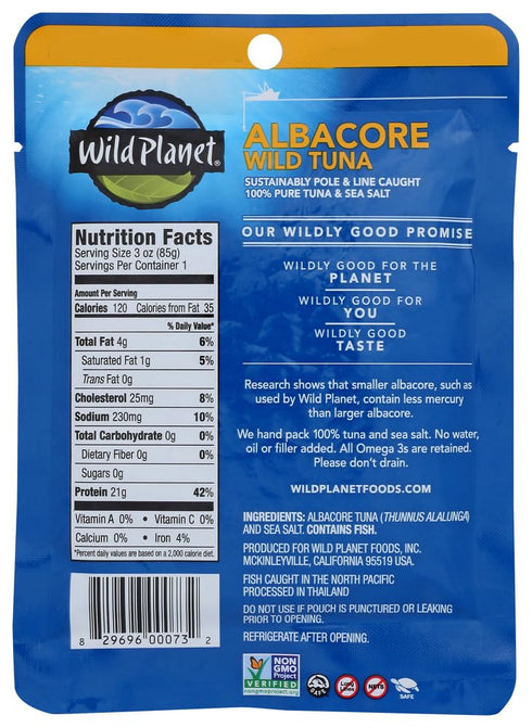 Albacore 3 oz 2 Wild Planet Wild Tuna -- - pc