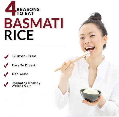 10 lbs Himalayan Chef Extra Long Basmati Rice - Premium Aged Healthy Grain