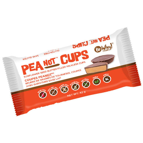 (4 Pack) Vegan, Gluten Free, Nut Free |Large Chocolate PeaNot Butter Cups | Dairy Free, Soy Free, Sesame Free | Allergy