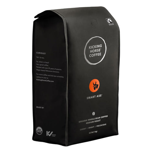 Kicking Horse Coffee, Smart Ass, Medium Roast, Whole Bean, 2.2 Pound -