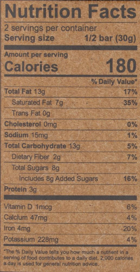 2.1 oz, 72% (6 Pack) Hu Kitchen Dark Chocolate Bars, Almond Butter & Puffed Quinoa Chocolate Bar