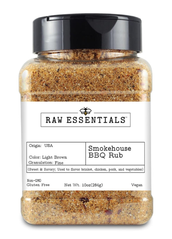 Raw Essentials Smokehouse BBQ Rub - Sweet and Savory Barbecue Seasoning for