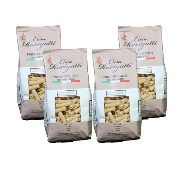 Casa Rovigatti Maccheroncini Bronze Cut Italian Durum Wheat Pasta, Artisanally Produced, 17.64