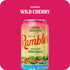 12-Ounce 12-Pack AUTX RAMBLER Sparkling Water, Texas Limestone Mineral Blend, Wild Cherry Flavor, Cans