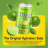 12 OZ 12 Pack HYODA Limeade Soda, Gluten Free and Vegan Sparkling Electrolyte Drink, Made with Organic Lime Juice