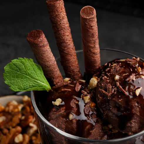 14.1 oz (Pack 1) Bauducco Wafer Rolls, Crispy Chocolate Wafer Rolls Filled with Creamy Hazelnut