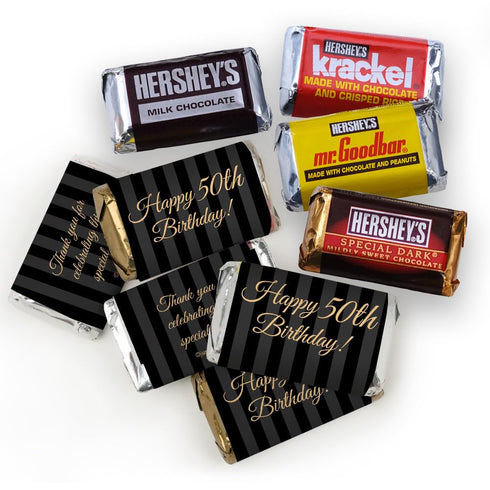 110 Pcs 50th Birthday Candy Chocolate Mix (1.62 lb - Approximately 110