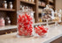 DM Sweets 2 lbs Jumbo Cherry Candy Balls with Gum Center - of Fresh Individually Wrapped Red Sweet Hard Candy Suckers