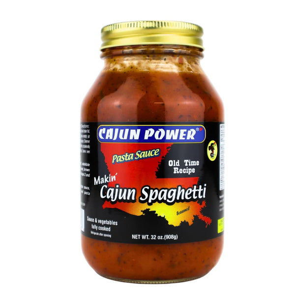 Cajun Power Cajun Spaghetti Pasta Sauce, 32oz Jar Authentic Creole-Italian Recipe, Bold