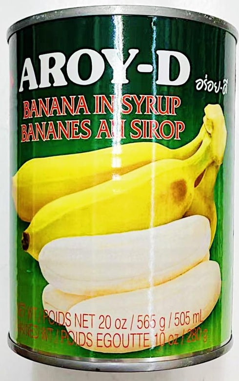 Generic 20 oz, 565g, Pack 4 Banana in Syrup