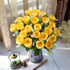 NURCIX 24 (24 Roses Bouquet Plant Simulation Flowers Western Bud Bud Roses Fake Flowers Wedding Hand Bouquet red