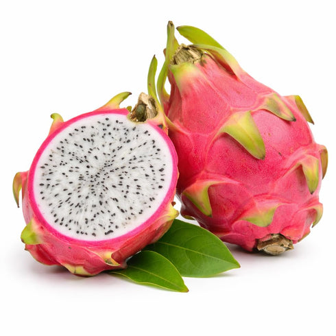 Generic 2 Count Fresh White Dragon Fruit (Pitaya), Sweet & Juicy Tropical Fruit