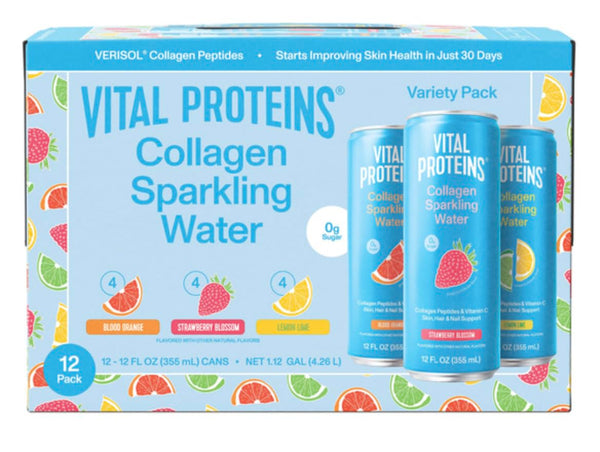 Generic Vital Proteins Collagen Sparkling Water Variety Pack, 12 fl oz, 12-count