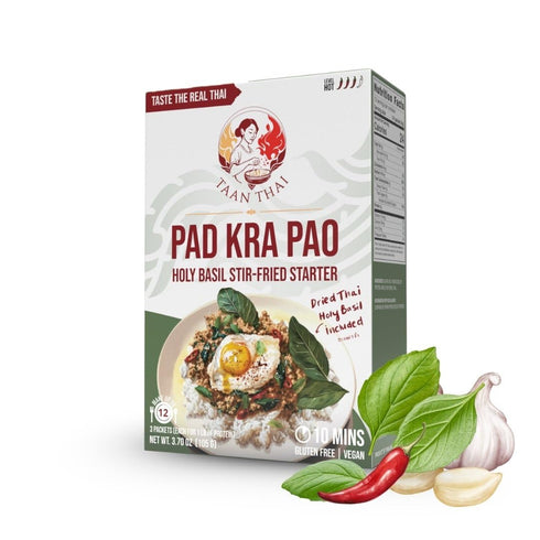 TAAN THAI PAD KRA PAO Stir-Fry Kit Authentic Thai Holy Basil (Kra