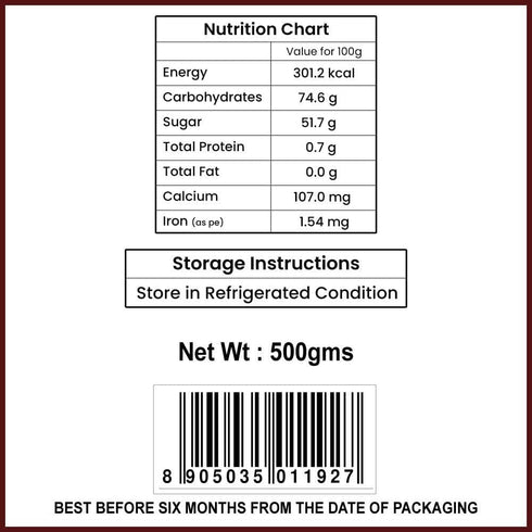ZANGO 500gms Gajapati Date Palm Jaggery Blocks - | Pure Natural Jaggery | No Added Sugar