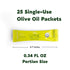 Packets 25 Packs (0.34 Oz Olive Oil - Olizzi Classic Organic Extra Virgin, New Harvest, Award Winning, Cold Pressed