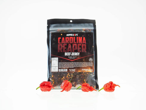 3 (3 Pack) Pepper Joes Carolina Reaper Beef Jerky Dangerously Delicious Spicy Beef Jerky with Worlds Hottest Pepper
