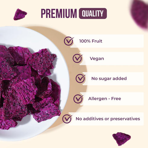 1.08 Oz (Pack 4), KOTHECHE Dragon Freeze Dried Fruit, of Low Calorie Snacks, Gluten Free Snacks, Healthy Vegan Chips