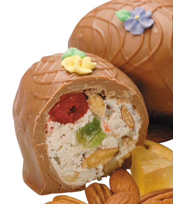 Philadelphia Candies Fruit and Nut Egg, Milk Chocolate 4 Ounce Gift Box