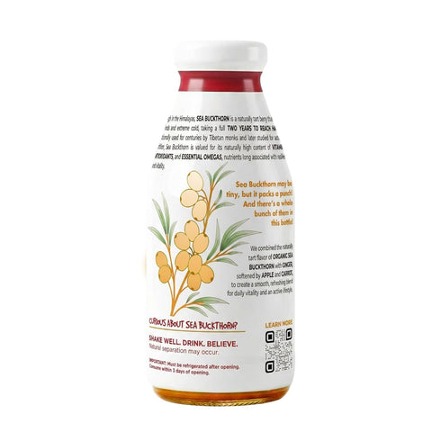 7 |10 oz Miracle Sea Buckthorn ENERGIZE USDA Organic Sea Buckthorn Juice Drink | Omega & Antioxidant Rich Superfruit |