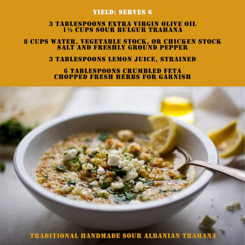 Jona Albanian 370g EGM Trahana from Korca Handmade Sour Trahana Pasta Made With Real Yogurt.