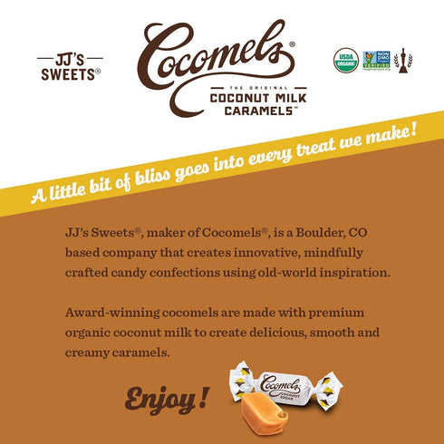 Cocomels Coconut Sugar Coconut Milk Caramels, 3 oz, 3 Pack, Dairy Free, Vegan, Organic