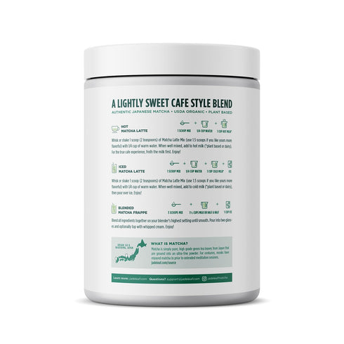 35.3 1000g (Pack 1) Jade Leaf Matcha Organic Matcha Latte Mix - Bulk Value Size - Lightly Sweet Japanese Matcha Green