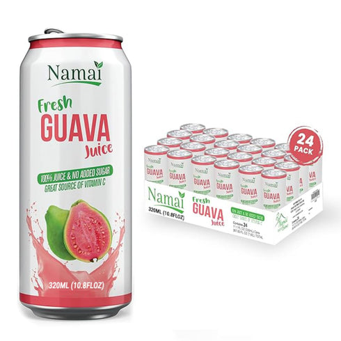 Namai 100% All Natural Pure Guava Juice, No Added Sugar, No Preservatives,