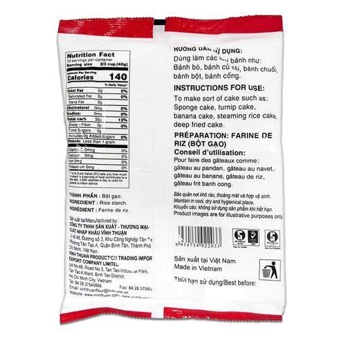 Vinh Thuan 1 (14.1 oz) Rice Starch Gluten Free Bot Gao, Bag