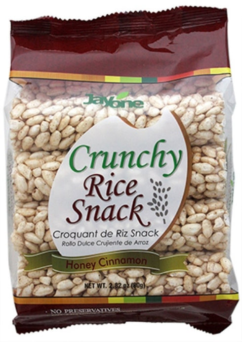 Jayone Crunchy Rice Snack, Honey Cinnamon, 2.8 Ounce