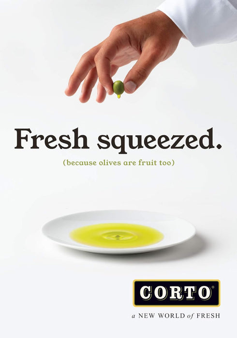 100% 500ml Corto TRULY | Extra Virgin Olive Oil | Floral Notes | Cold Extracted in State-of-the-Art Mill | Straight