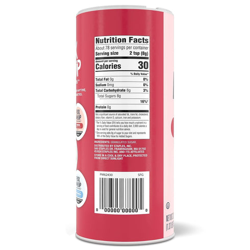 Pick Me Up Provisions 22 Oz 8 Pack White Granulated Sugar Canister Pure Cane Sugar Coffee & Beverage Sweetener