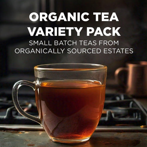 9 Pack, 48 9 100% Maud's Blend Organic Tea Pods Variety ct, Assorted Flavors, Single Serve Pods Gourmet Blended Tea