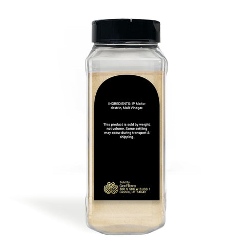 14.4 oz, GranAroma Malt Vinegar Powder, Tangy Flavor, Chips & Dips, Dissolvable