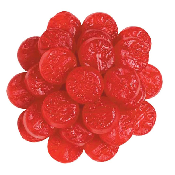 Bayside Candy JuJu Cherry Coins - Cherry Ju Jube Coins - Red