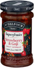 6 St Dalfour, Fruit Spread Superfruit Strawberry Goji, Ounce
