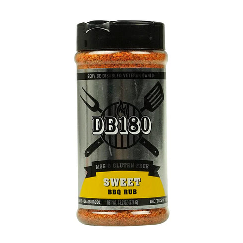DB180 Sweet BBQ Rub Sweet & Smoky Competition-Style Seasoning for Ribs, Pork