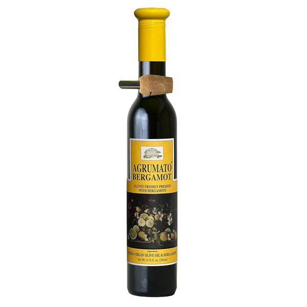 Agrumato Bergamot Olive Oil, Cold Pressed Italian Extra Virgin with Fresh Citrus Peel,