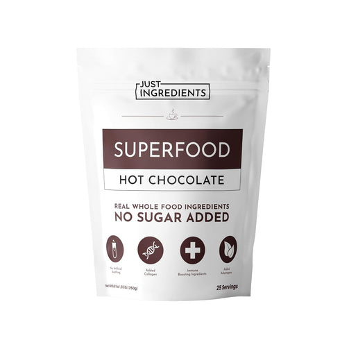 Superfood Hot Chocolate | 25 Servings | With Grass-fed Collagen, Organic Cacao,