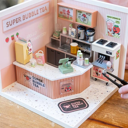 Set 8 12 Fat Brain Toys Double Joy Bubble Tea D.I.Y. Mini Arts & Crafts for Ages