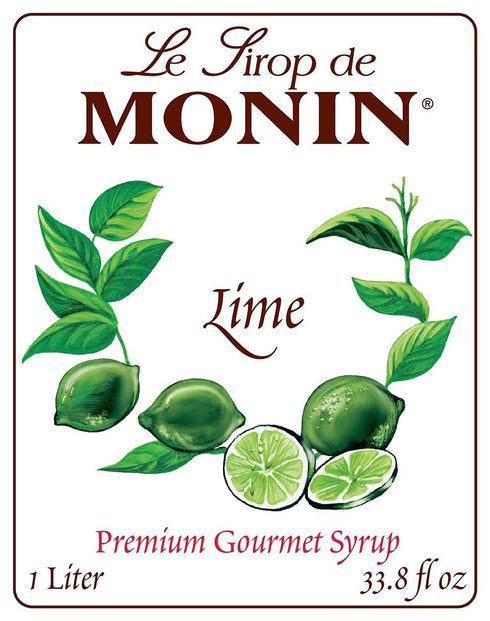 Monin 1 (01-0104) Lime Drink Syrup, Liter Category: Drink Syrups