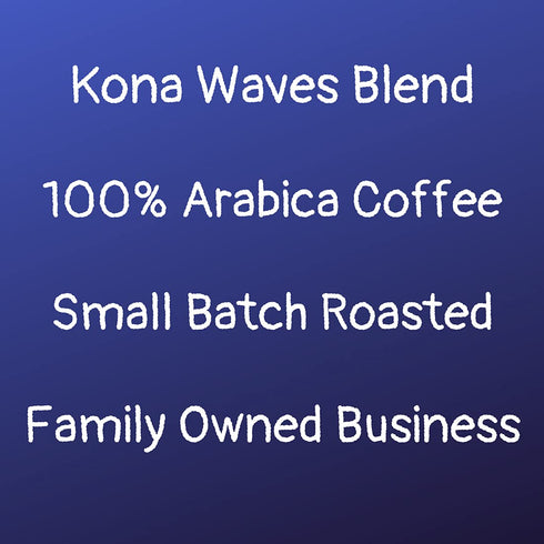 2 lbs, 100% River Moon Coffee, Kona Coffee Whole Bean, Medium Roast, Kona Waves Hawaiian Blend, Sustainably Farmed