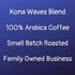 2 lbs, 100% River Moon Coffee, Kona Coffee Whole Bean, Medium Roast, Kona Waves Hawaiian Blend, Sustainably Farmed