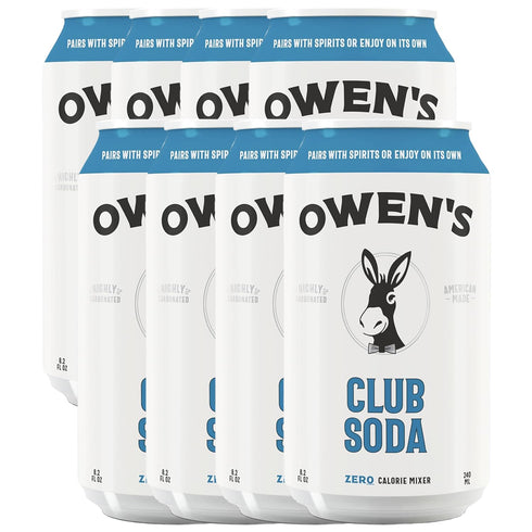 Owens Craft Mixers | Club Soda 8 Pack | Handcrafted in the