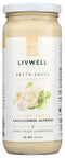 LIVWELL Creamy Roman Cauliflower Alfredo Pasta Sauce, 16 OZ